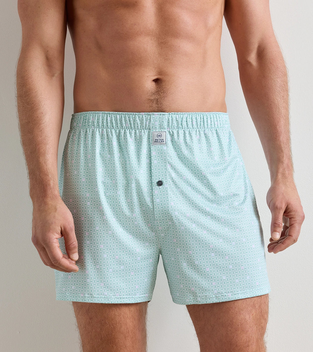 Peter Millar Skull It Performance Boxer Short: White