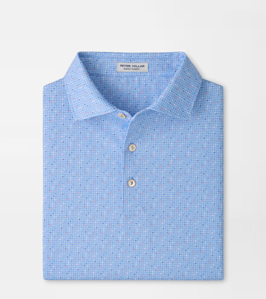 Peter Millar Rivington Performance Jersey Polo: Estate Blue