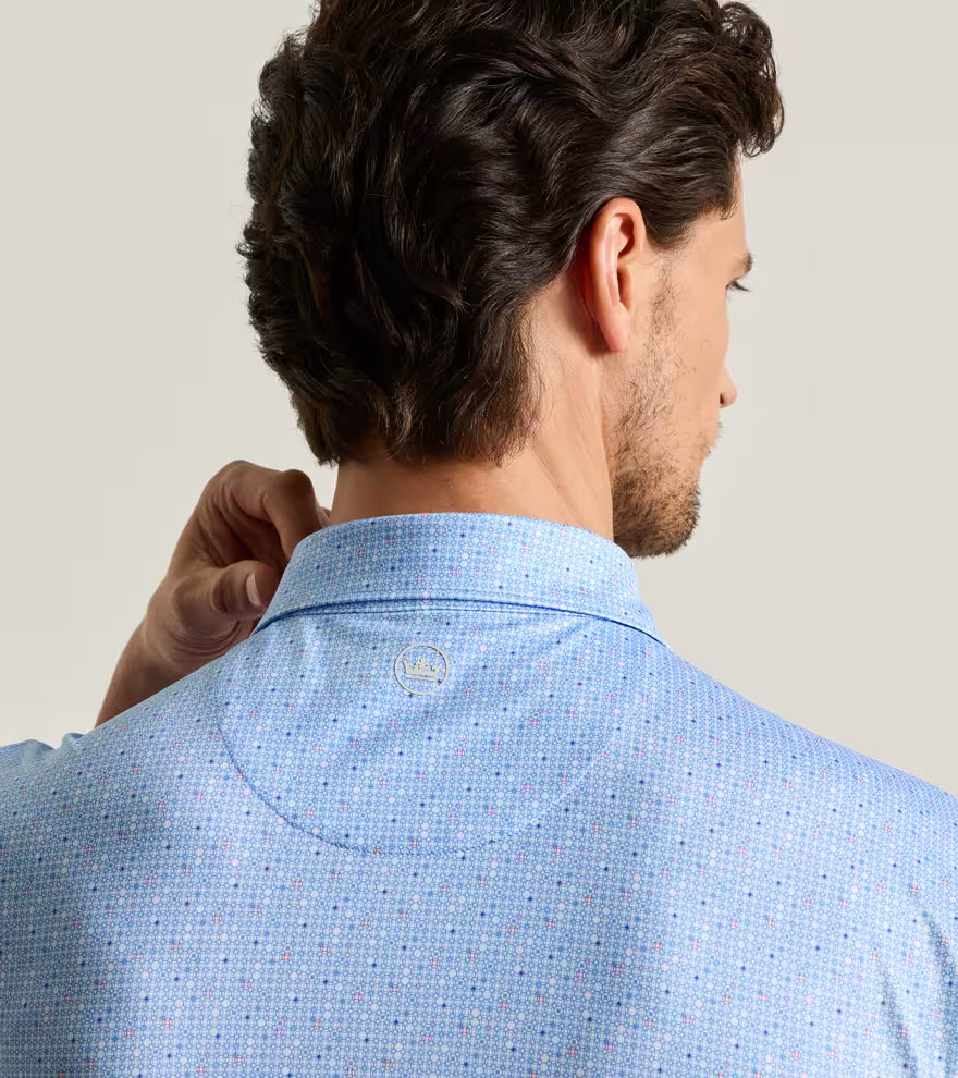 Peter Millar Rivington Performance Jersey Polo: Estate Blue
