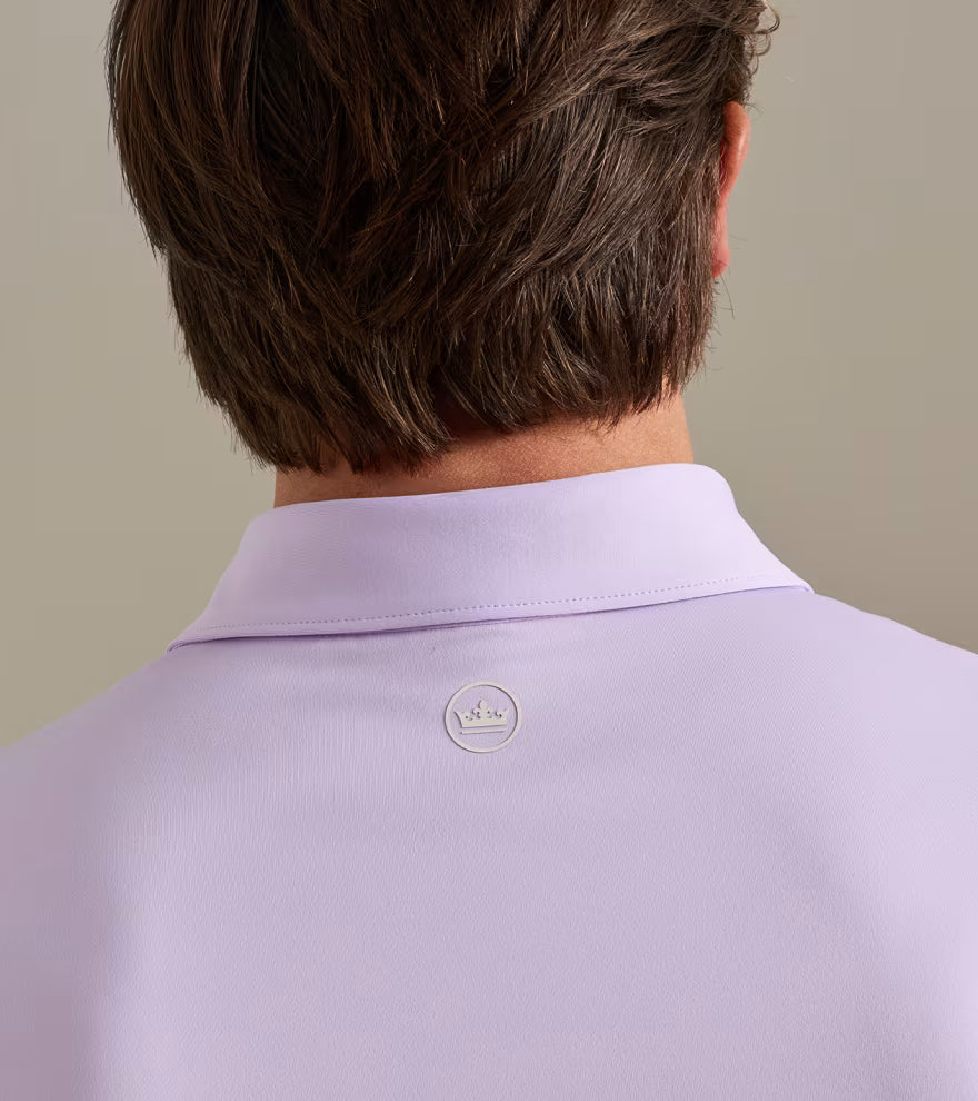 Peter Millar Solid Performance Jersey Polo: Garden Violet