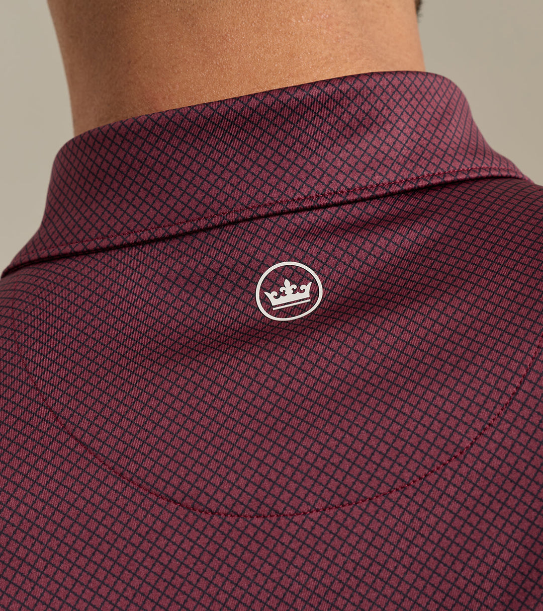Peter Millar Fulton Performance Jersey Polo: Bordeaux