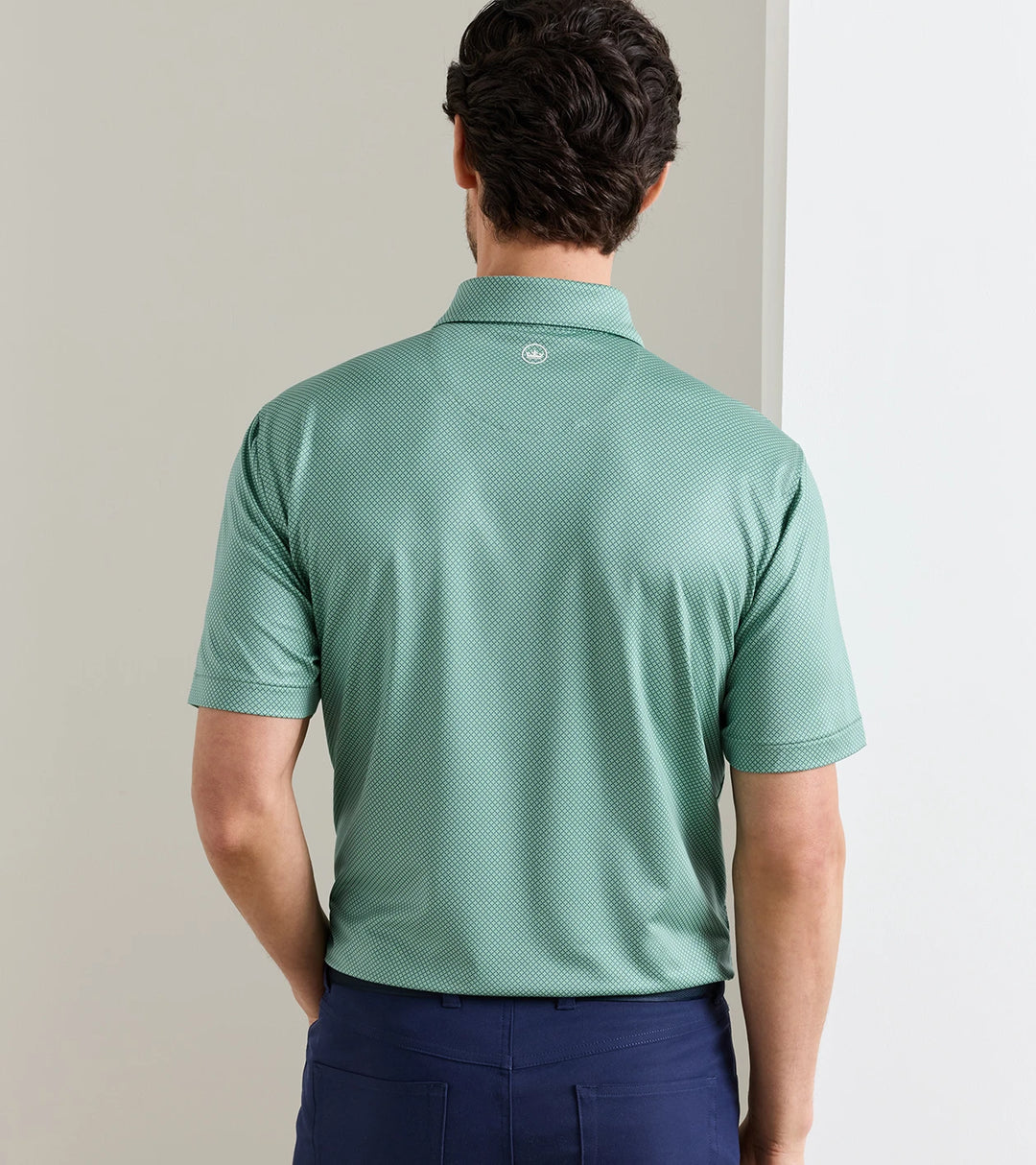 Peter Millar Fulton Performance Jersey Polo: Fresh Mint