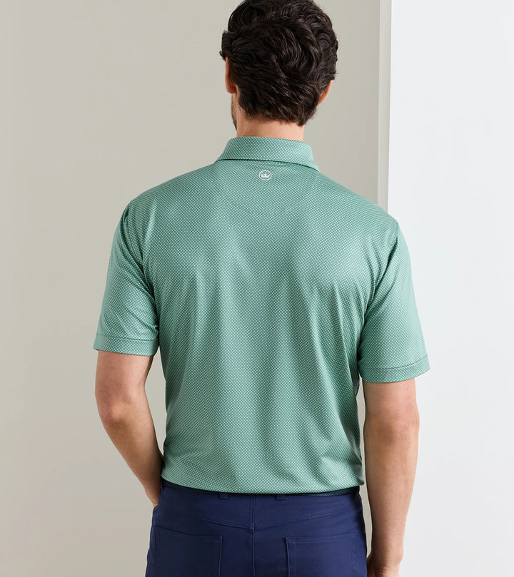 Peter Millar Fulton Performance Jersey Polo: Fresh Mint