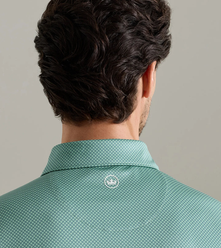 Peter Millar Fulton Performance Jersey Polo: Fresh Mint