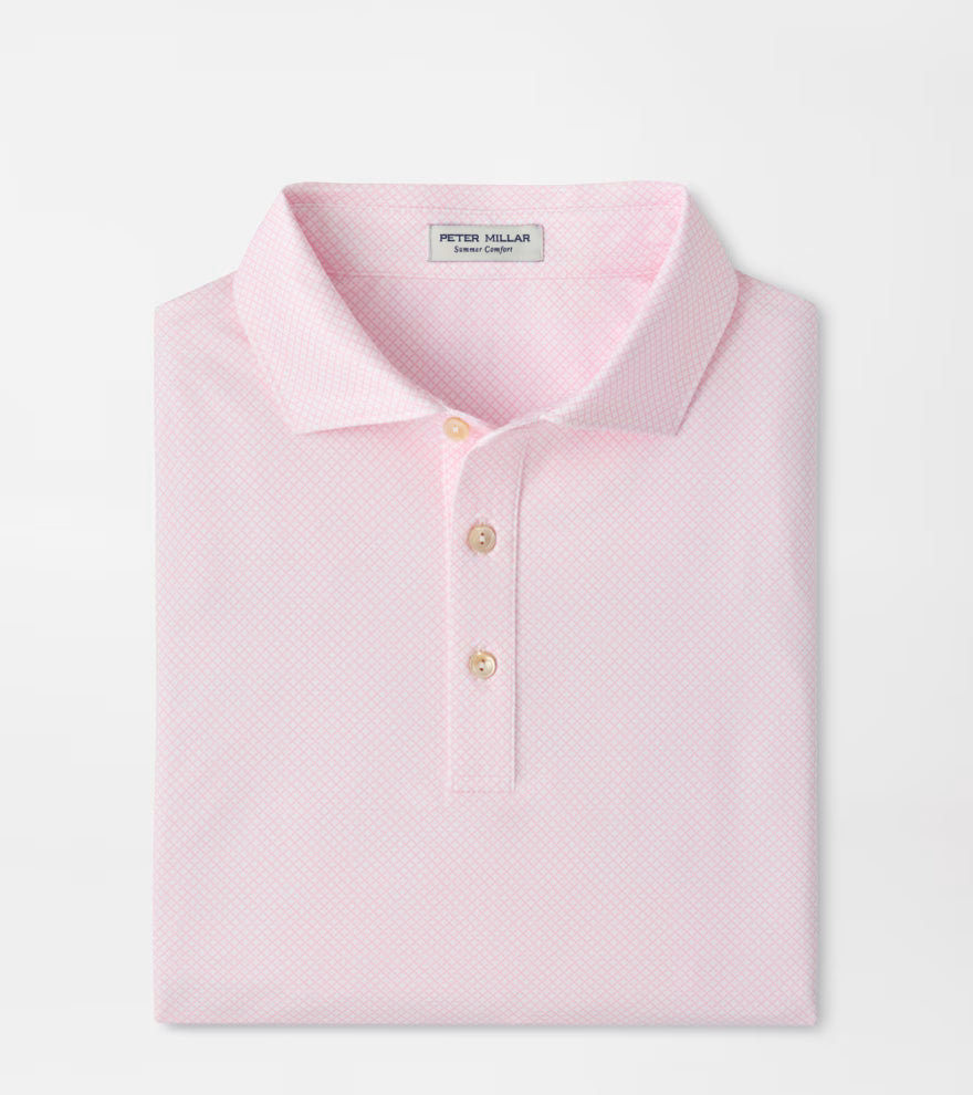 Peter Millar Fulton Performance Jersey Polo: White