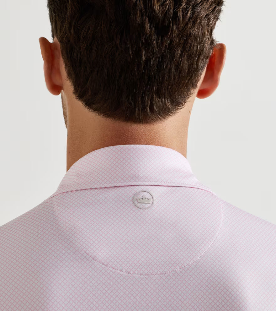 Peter Millar Fulton Performance Jersey Polo: White