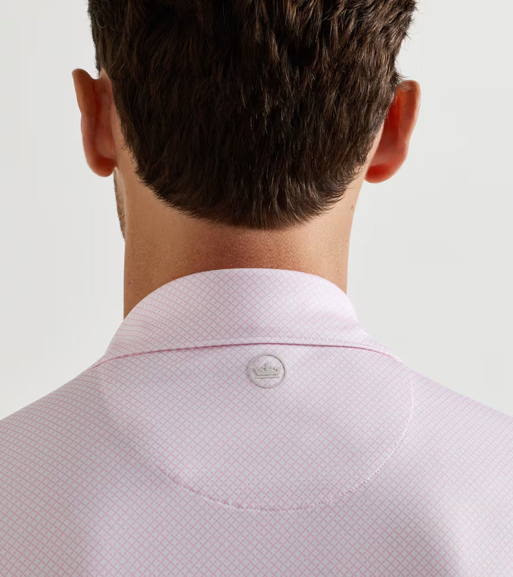 Peter Millar Fulton Performance Jersey Polo: White