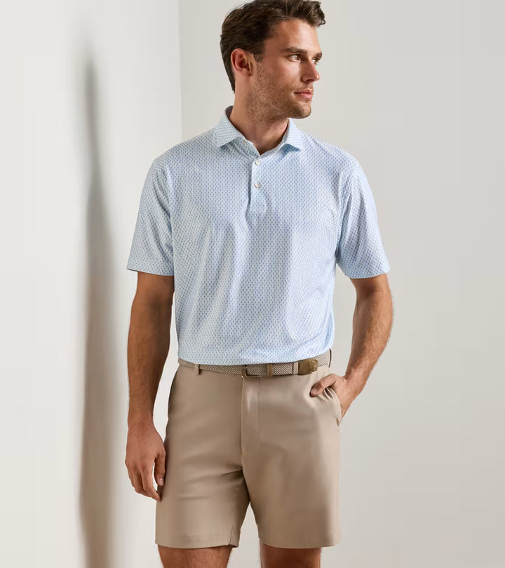 Peter Millar Weekend Wake Performance Jersey Polo: White