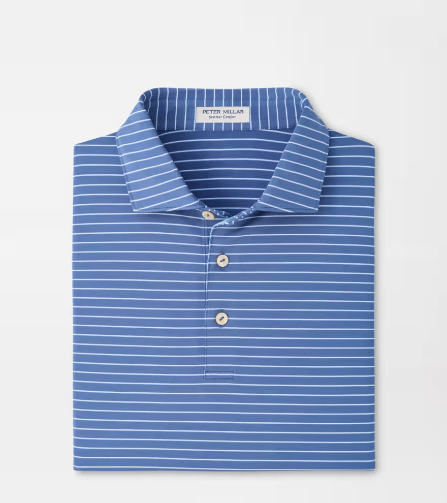 Peter Millar Oaks Performance Jersey Polo: Bali Blue