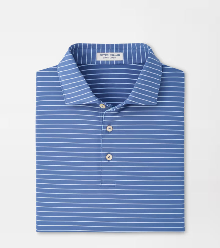 Peter Millar Oaks Performance Jersey Polo: Bali Blue