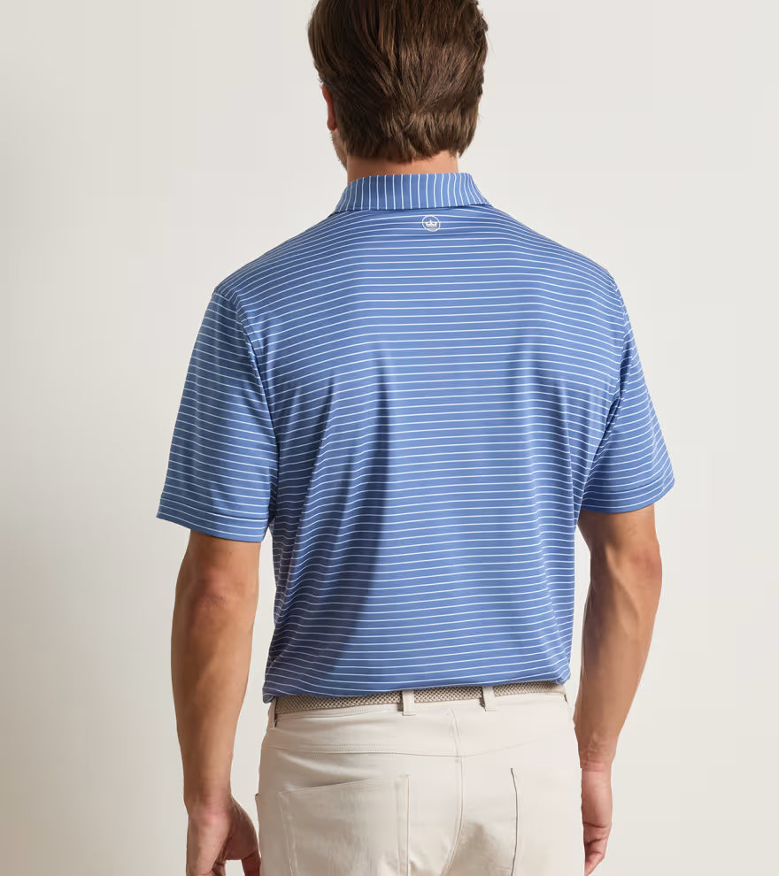 Peter Millar Oaks Performance Jersey Polo: Bali Blue