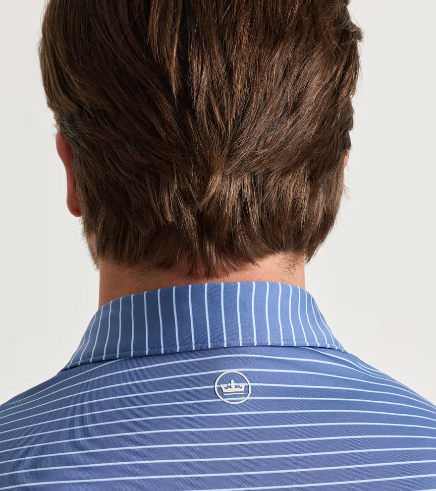 Peter Millar Oaks Performance Jersey Polo: Bali Blue