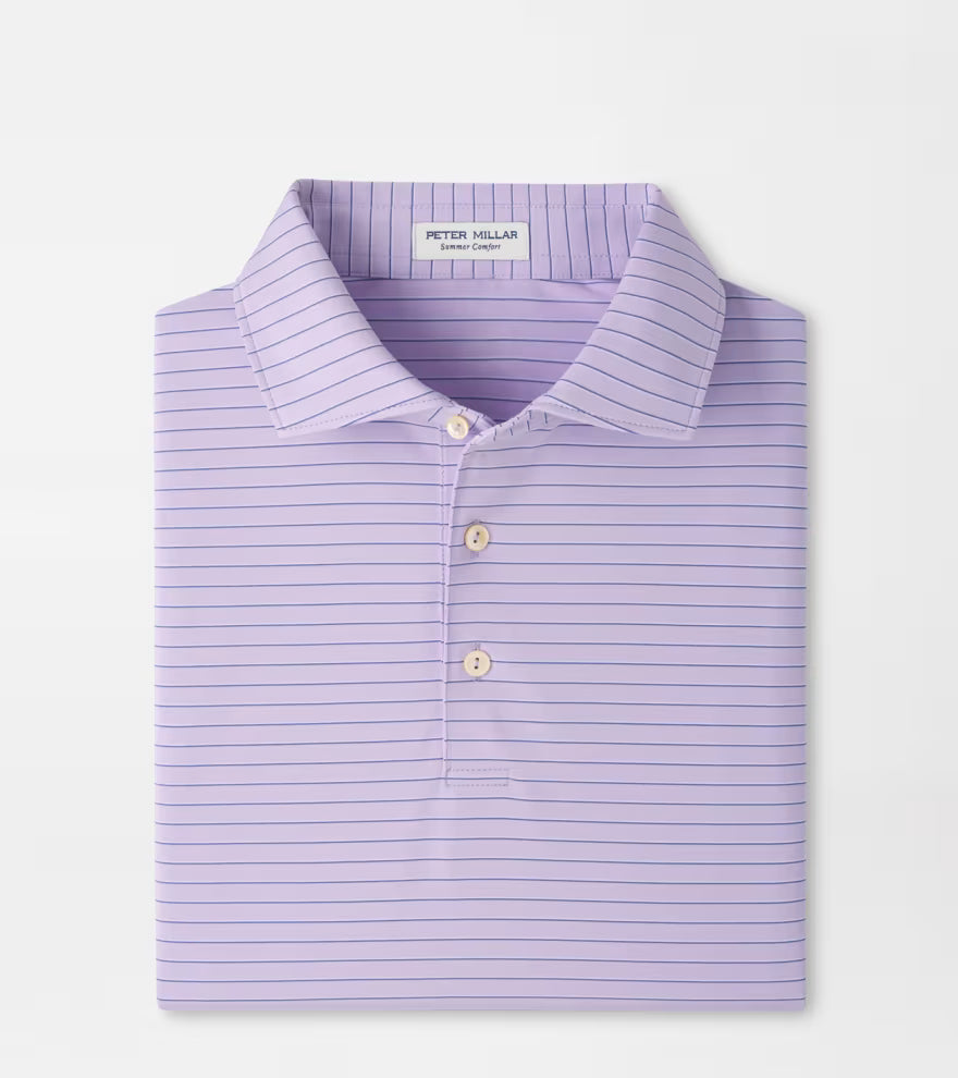 Peter Millar Oaks Performance Jersey Polo: Garden Violet
