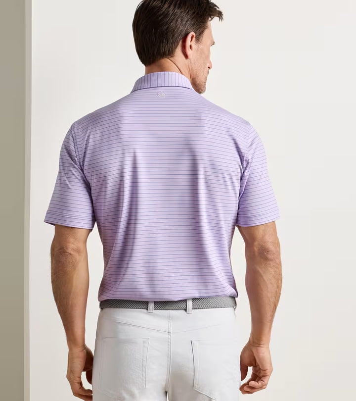 Peter Millar Oaks Performance Jersey Polo: Garden Violet