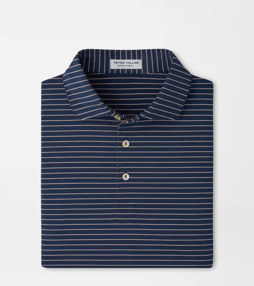 Peter Millar Oaks Performance Jersey Polo: Navy