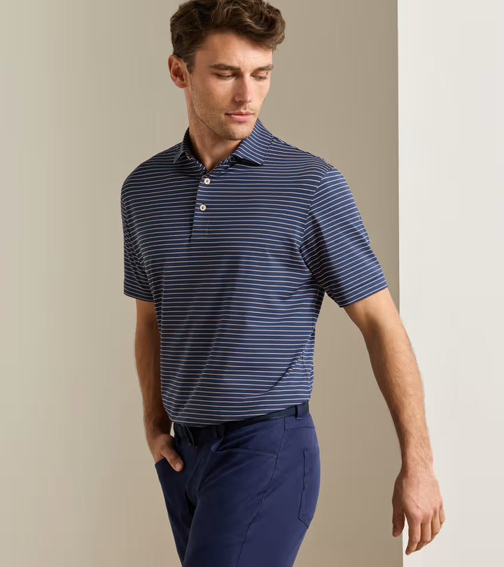 Peter Millar Oaks Performance Jersey Polo: Navy