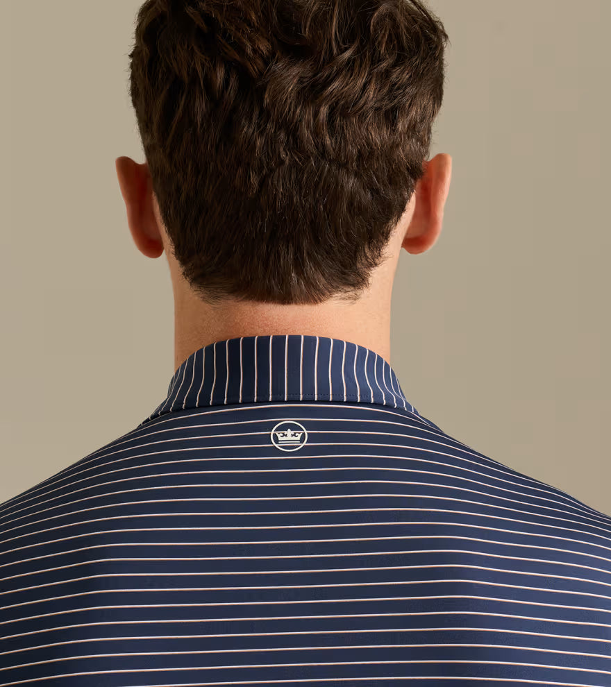 Peter Millar Oaks Performance Jersey Polo: Navy