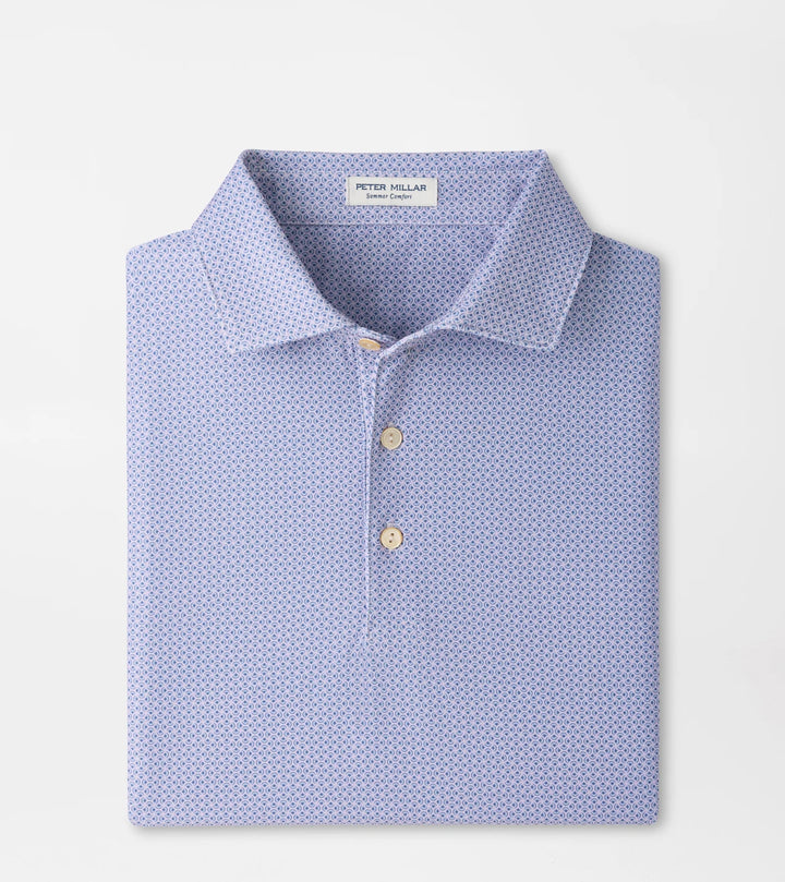 Peter Millar Rambla Performance Jersey Polo: Garden Violet