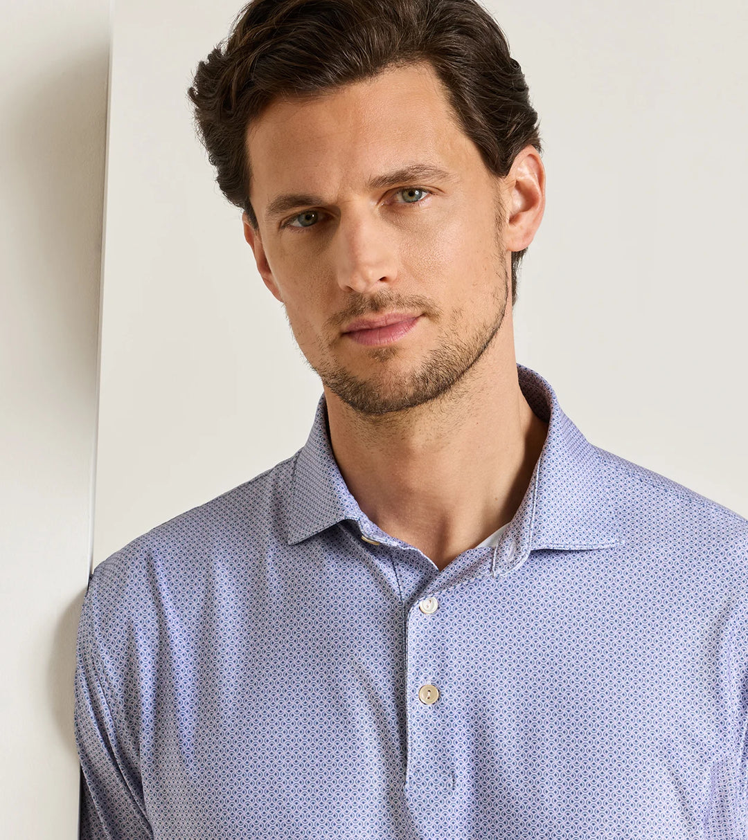 Peter Millar Rambla Performance Jersey Polo: Garden Violet