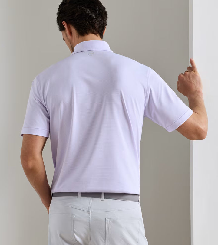 Peter Millar Jubilee Performance Jersey Polo: Garden Violet