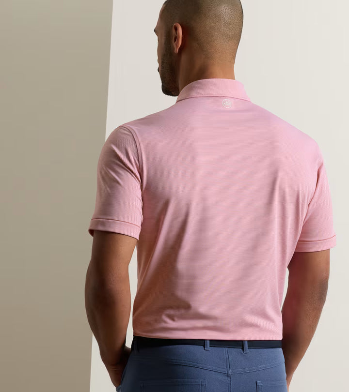Peter Millar Jubilee Performance Jersey Polo: Red Coral