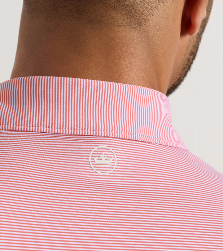 Peter Millar Jubilee Performance Jersey Polo: Red Coral