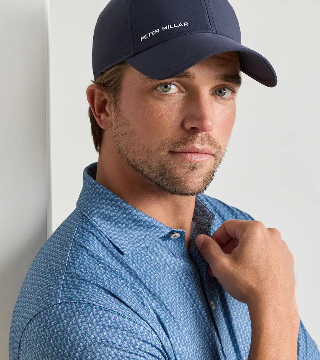 Peter Millar Bloody Mary Bar Performance Jersey Polo: Bali Blue