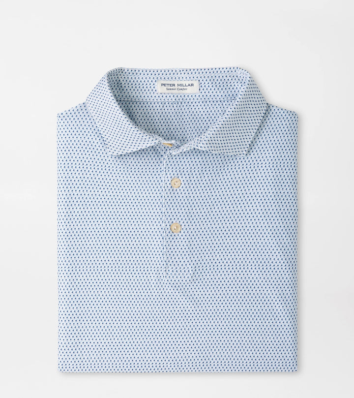 Peter Millar Hummingbird Performance Jersey Polo: White
