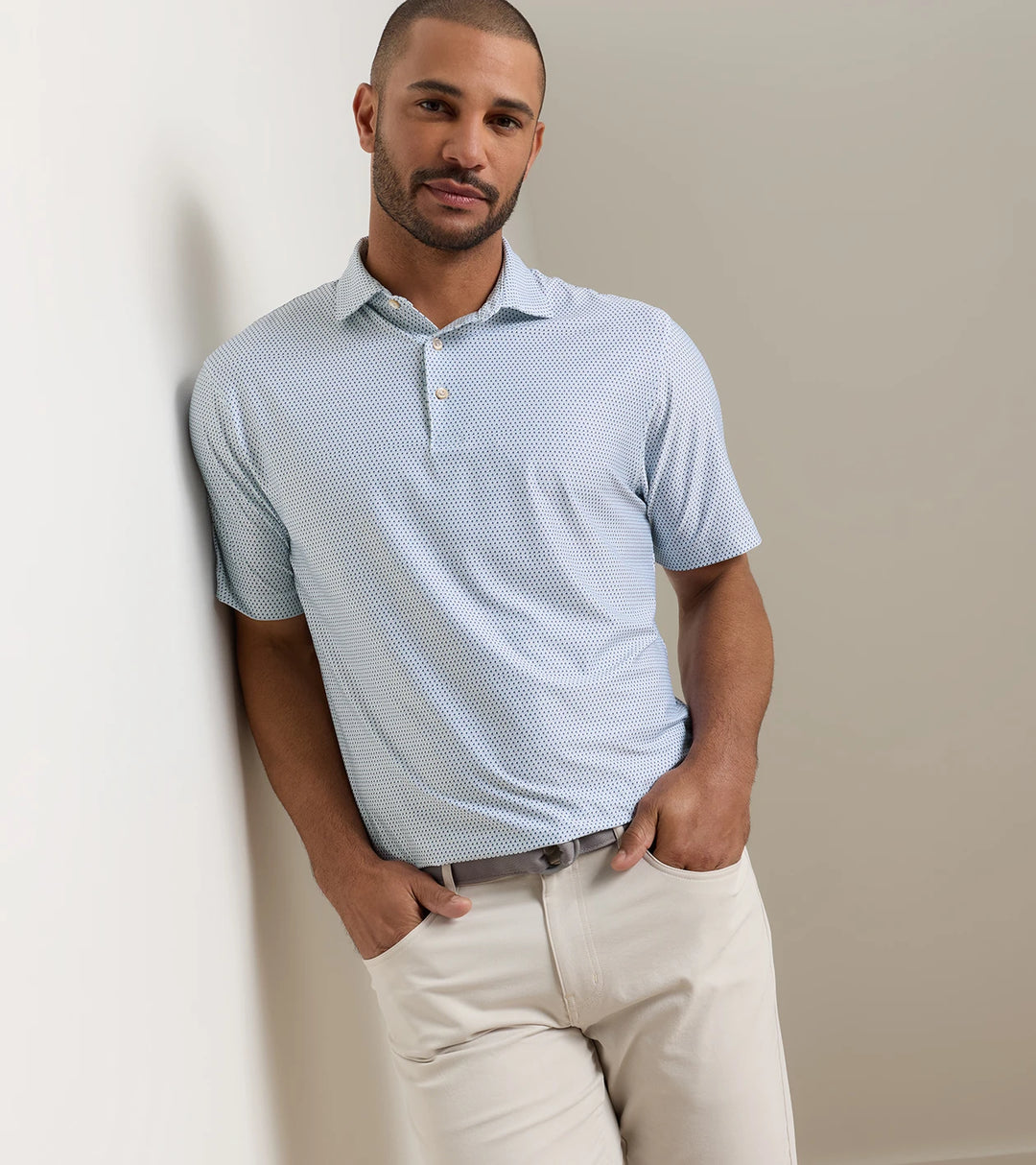 Peter Millar Hummingbird Performance Jersey Polo: White