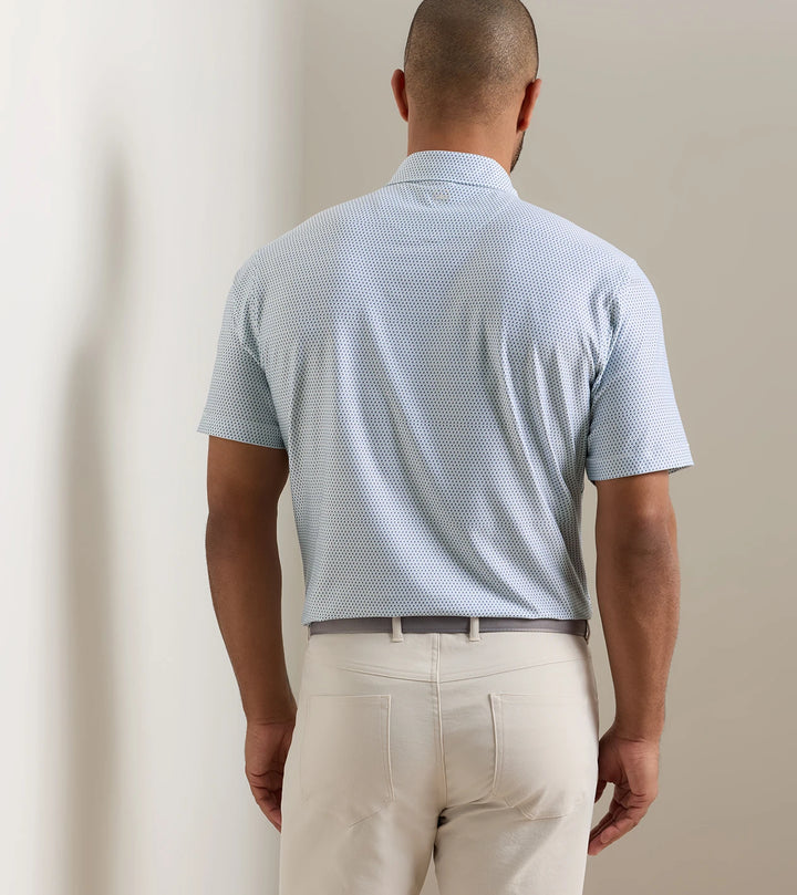 Peter Millar Hummingbird Performance Jersey Polo: White