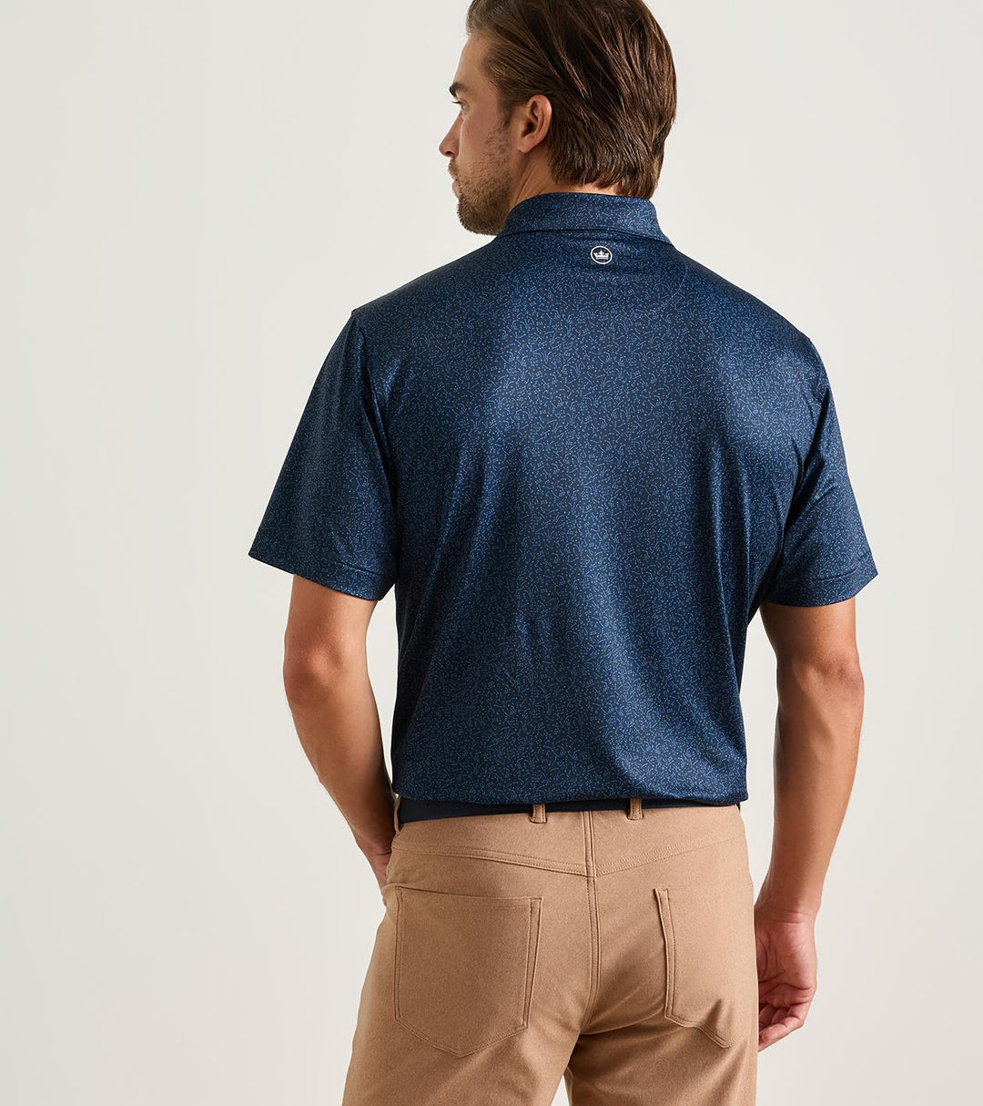 Peter Millar Winning Play Performance Jersey Polo: Navy