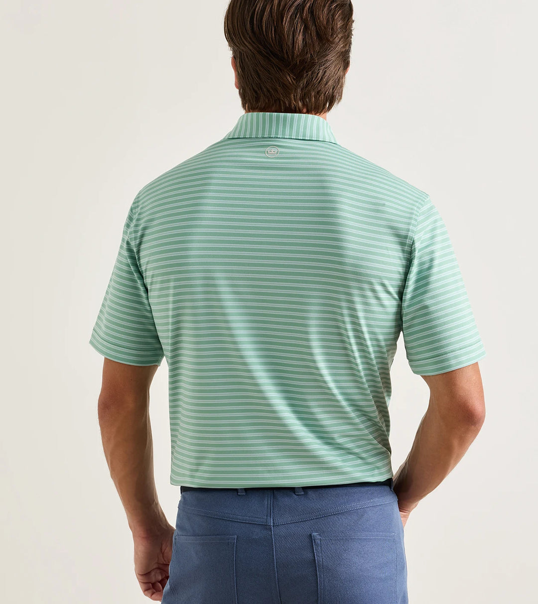Peter Millar Rawlins Performance Jersey Polo: Fresh Mint