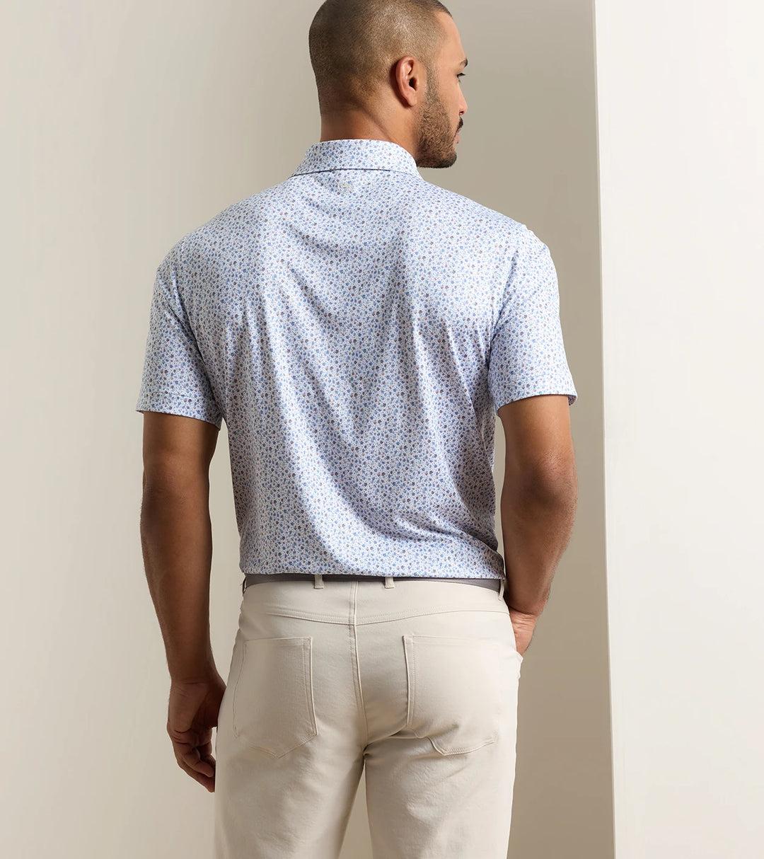 Peter Millar Ranch Water Performance Jersey Polo: White
