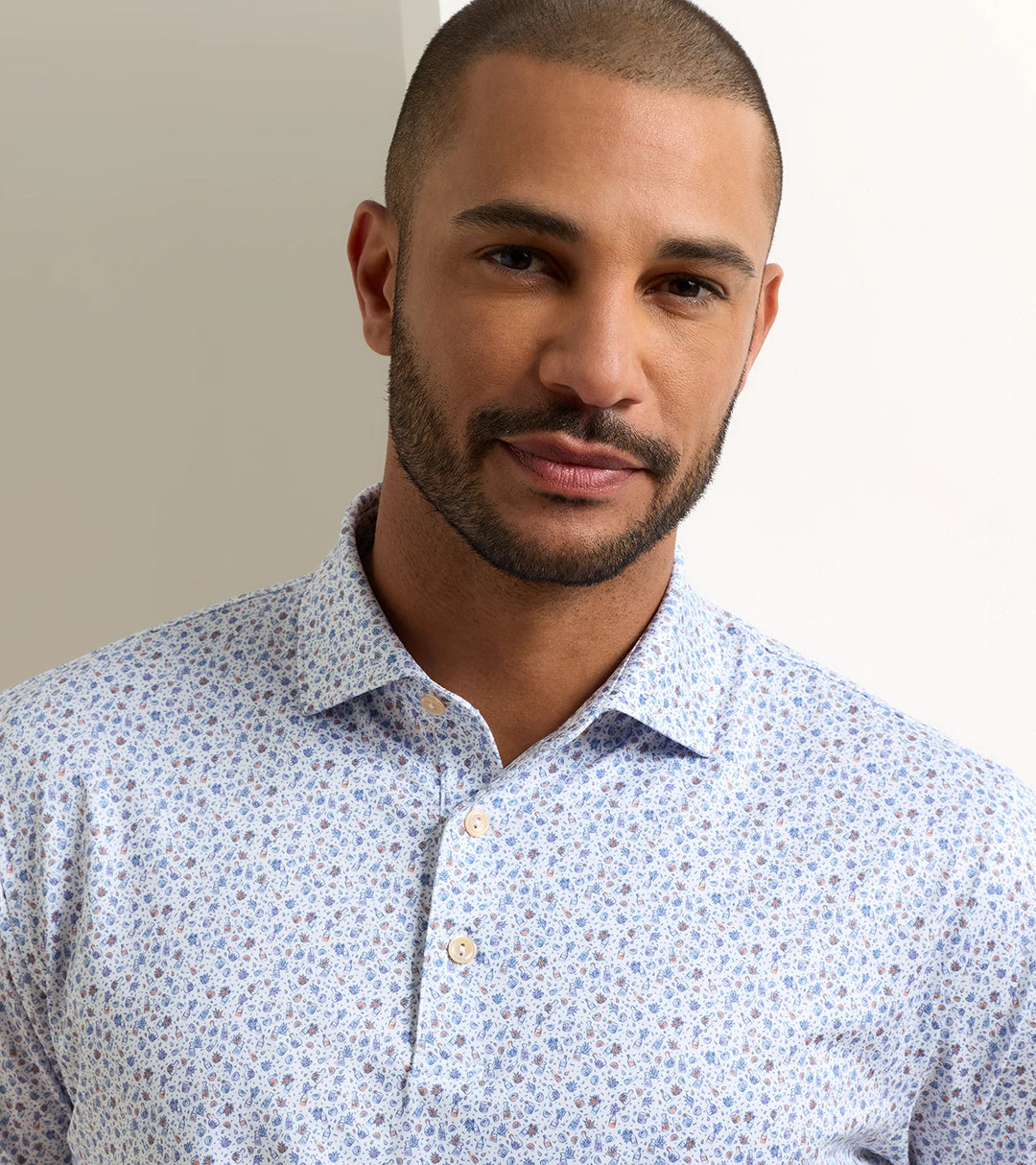 Peter Millar Ranch Water Performance Jersey Polo: White