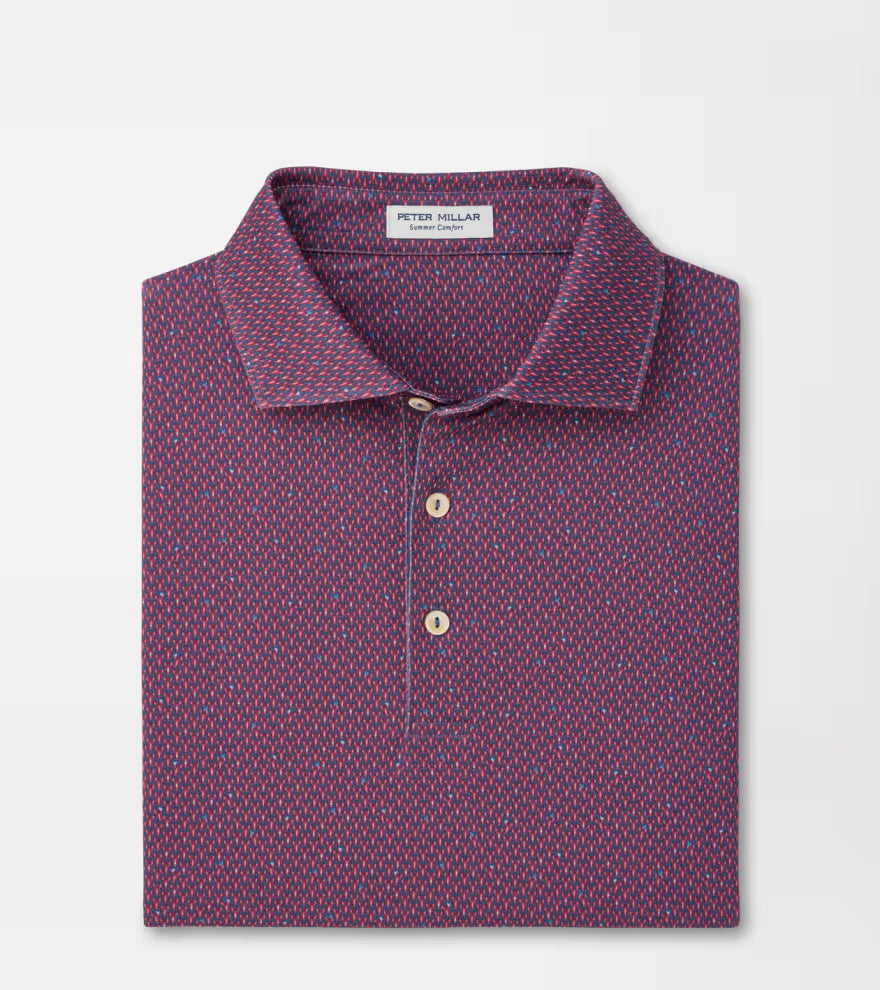Peter Millar Lobster Boil  Performance Jersey Polo: Bali Blue
