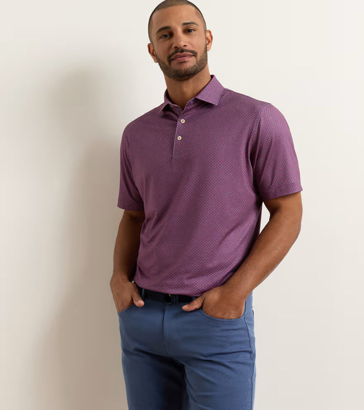 Peter Millar Lobster Boil  Performance Jersey Polo: Bali Blue