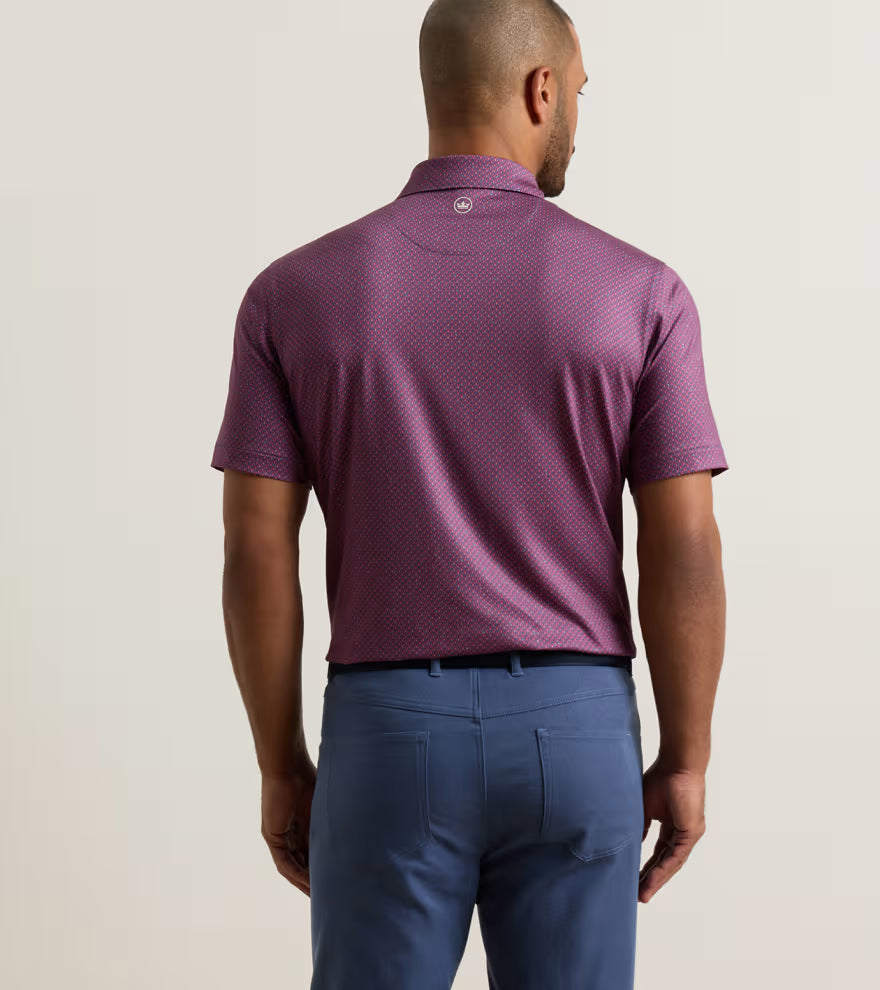 Peter Millar Lobster Boil  Performance Jersey Polo: Bali Blue