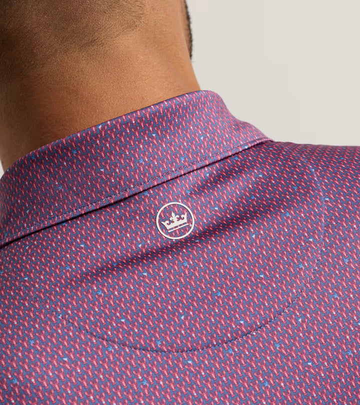 Peter Millar Lobster Boil  Performance Jersey Polo: Bali Blue