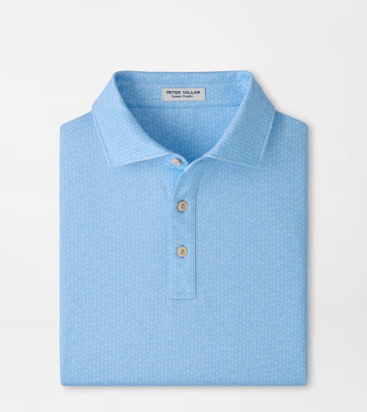 Peter Millar 25th Anniversary Performance Jersey Polo: Cottage Blue