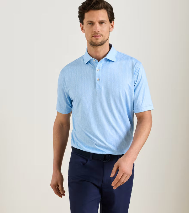 Peter Millar 25th Anniversary Performance Jersey Polo: Cottage Blue