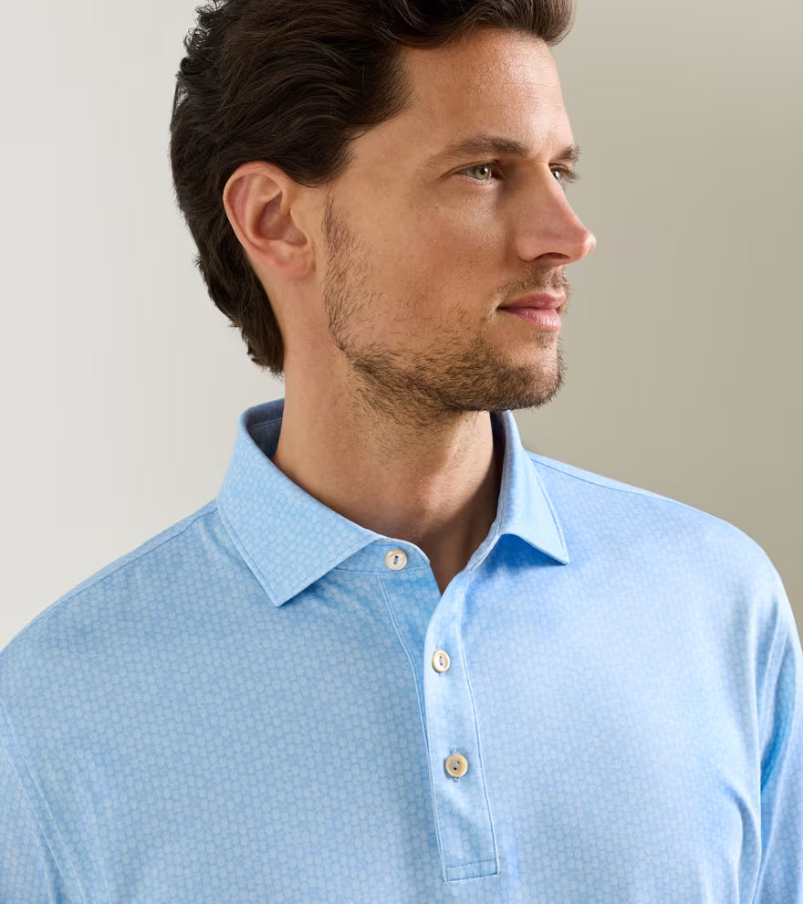 Peter Millar 25th Anniversary Performance Jersey Polo: Cottage Blue