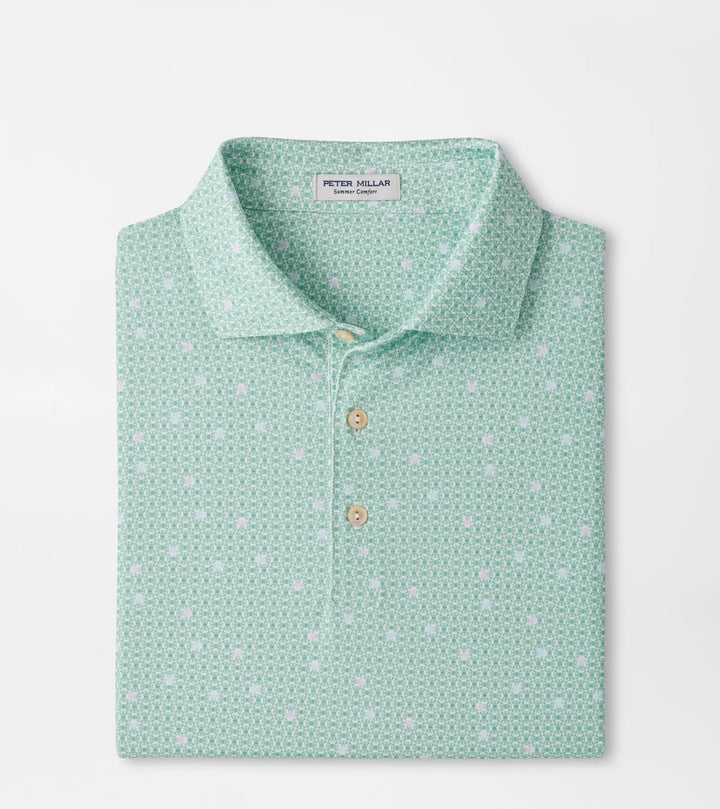 Peter Millar Skull It Performance Jersey Polo: White