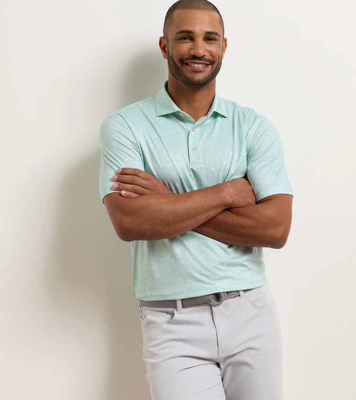 Peter Millar Skull It Performance Jersey Polo: White
