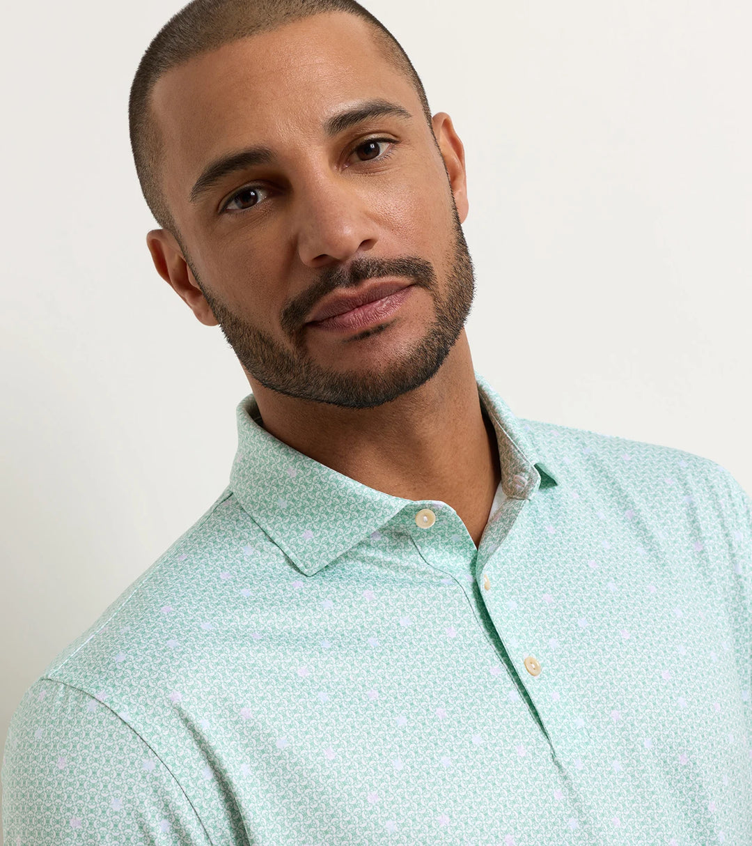 Peter Millar Skull It Performance Jersey Polo: White