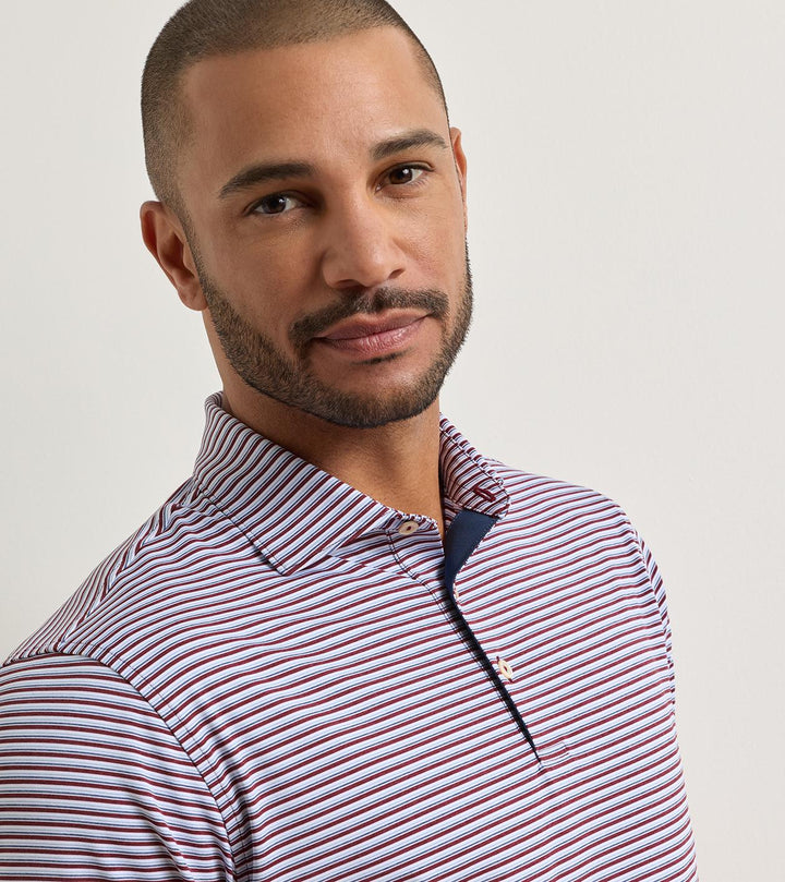 Peter Millar Brooks Performance Jersey Polo: Bordeaux