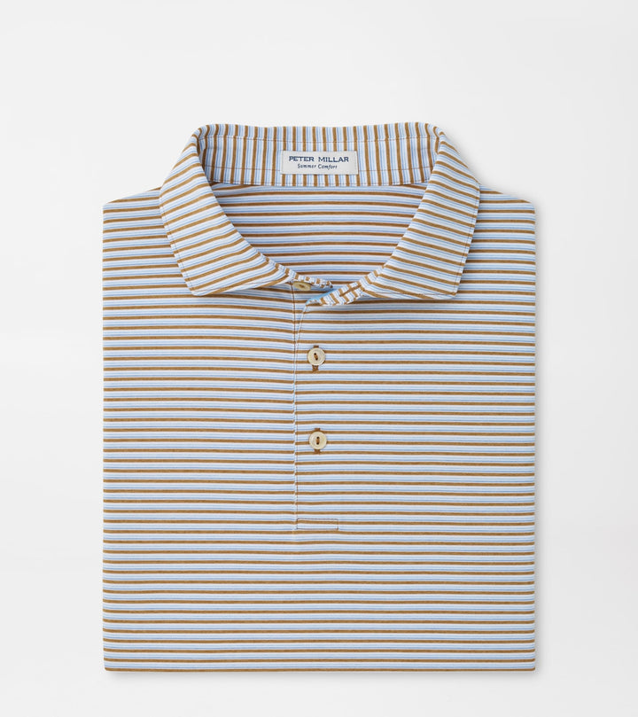 Peter Millar Brooks Performance Jersey Polo: Dark Amber