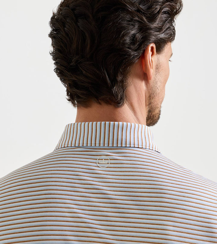 Peter Millar Brooks Performance Jersey Polo: Dark Amber
