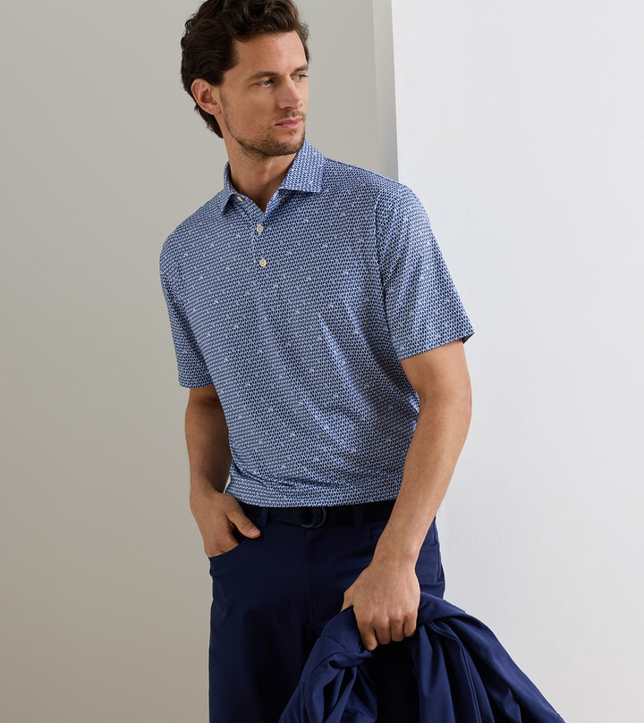 Peter Millar On the Half Shell Performance Jersey Polo: White