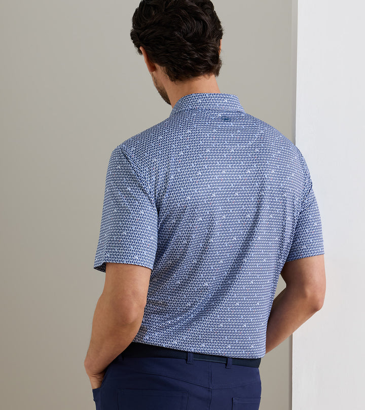 Peter Millar On the Half Shell Performance Jersey Polo: White
