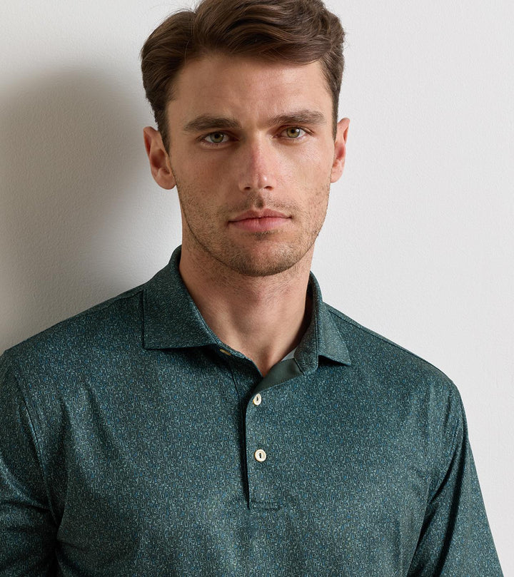Peter Millar Transfusion Performance Jersey Polo: Pine Brook